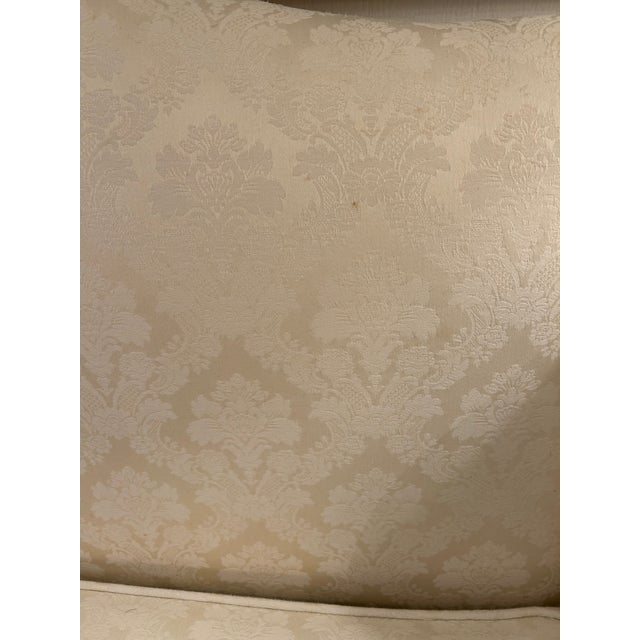Chippendale Style Upholstered Loveseats Sofas- A Pair For Sale - Image 12 of 14