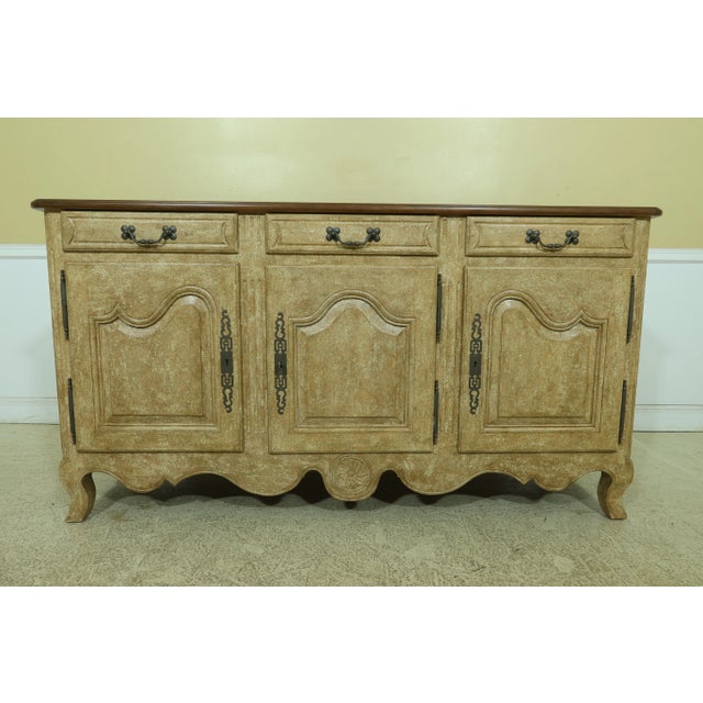 Custom Made Painted Finish Country French Sideboard For Sale - Image 13 of 13