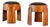 Sculptural Stools in Ash Wood and Leather by FORME, 2025, Set of 2 For Sale