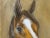 1990s Vintage Abstract Horse Painting Contemporary "Bright-Eyed Bay" Mixed Medium on Paper, 1990s For Sale - Image 5 of 8