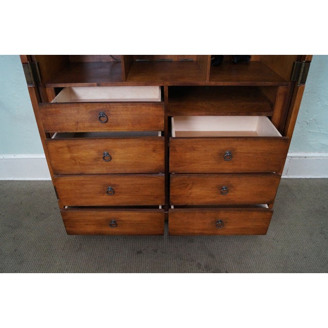 Tommy Bahama Lexington Maple Louvered Door Armoire Chairish