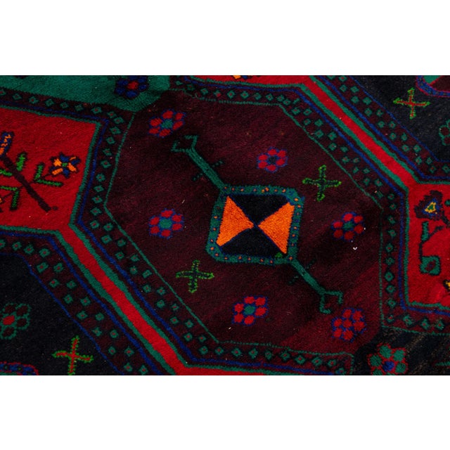 1960s Handmade Bidjar Persian Wool Rug With Multicolor Design For Sale In New York - Image 6 of 7