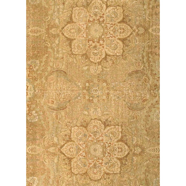Contemporary Tabriz floral design beige handmade rug by Doris Leslie Blau Size: 9'0" × 12'0" (274 × 365 cm). Tabriz rugs...