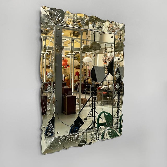 Italian Art Deco Mirror by Luigi Brusotti for La Permanente Mobili, 1940s For Sale - Image 15 of 15