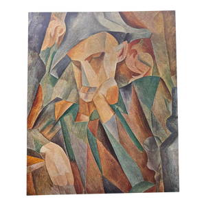 1940 After Pablo Picasso, l'Arlequin Accoudé Harlequin Leaning Limited First Edition 1940s Original Lithograph. Ready to Be Framed