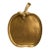 Vintage Brass Apple Tray, Large Spanish Kitchen Wall Decor Sculptural Fruit Accent For Sale