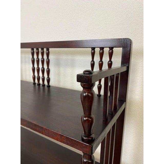 Secession Wood Bookshelf, 1890s For Sale - Image 5 of 7