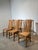 High Back Dining Chairs in Teak, Set of 6 For Sale - Image 5 of 5