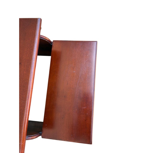 Brown 1990s Thomasville Collectors Cherry Chippendale Bed Steps Bedroom Dresser Chest For Sale - Image 8 of 12