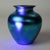 Antique Steuben Blue Aurene Art Glass Vase Signed C1920 Measures- 6 1/4" x 5 5/8" x 5 5/8" This Steuben Blue Aurene art...
