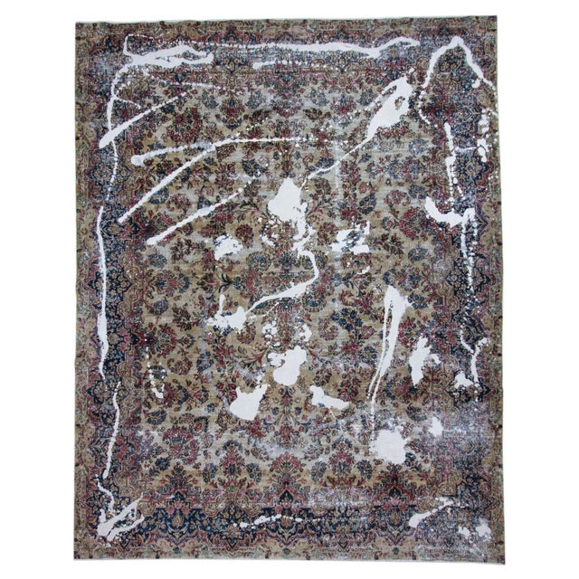Vintage Middle Eastern Hand-Knotted Rug For Sale - Image 9 of 9