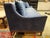 2010s Nathan Anthony Bespoke Slope Arm Sofa, Navy For Sale - Image 5 of 12
