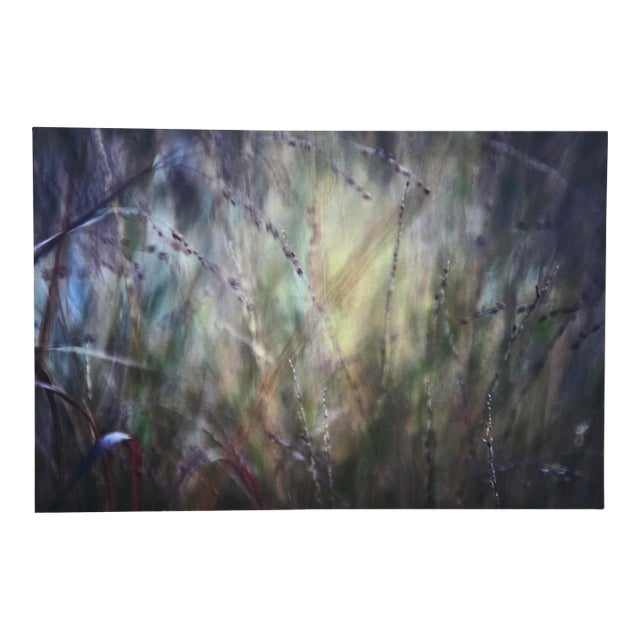 2017 Gwen Laine "Never Silent, the Wind #9" Large Abstract Color Field Photograph in Architectural Aluminum Float Frame For Sale