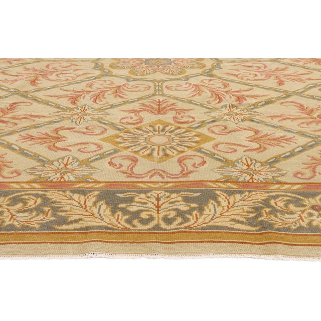 Vintage Turkish Oushak Rug with Modern Style - 09'02 x 12'04 For Sale - Image 4 of 10