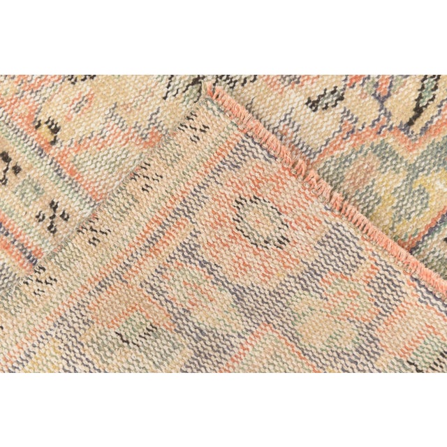 Vintage Handmade Rug in Wool For Sale - Image 9 of 11