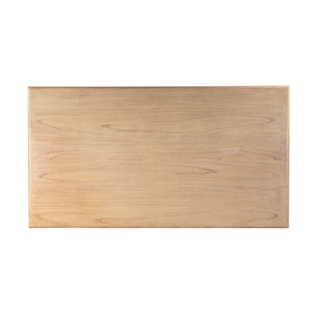 Wood Halmstad 74 in. W Rectangular Wood Panel Dining Table, Blonde Oak For Sale - Image 7 of 8