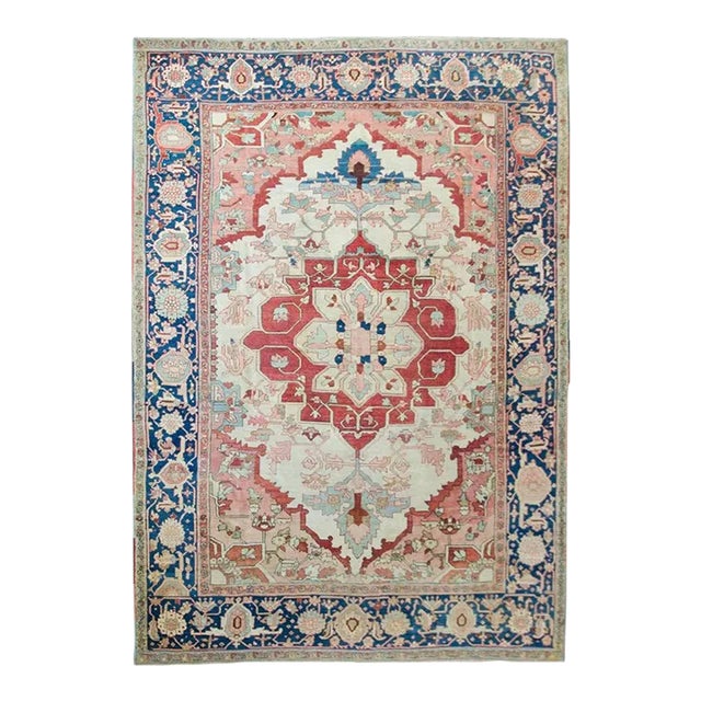 Late 19th Century Persian Serapi Rug For Sale