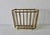 Mid-Century Modern Gumps San Francisco Style Brass Magazine Rack Vintage For Sale - Image 3 of 13