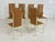 Cognac Leather and Brass Chairs by Renato Zevi, 1970s, Set of 6 For Sale - Image 6 of 7