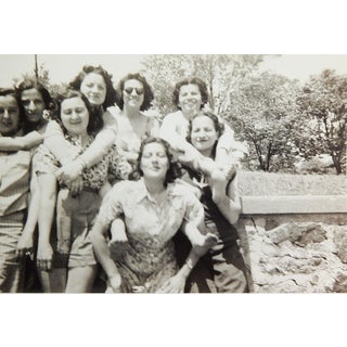 Vintage 1940's Snapshot Group Hugs Arms & Legs Women For Sale