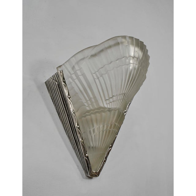 Art Deco Pair of French Art Deco Wall Sconces by Noverdy 1925 France - 2 Pairs Available For Sale - Image 3 of 10