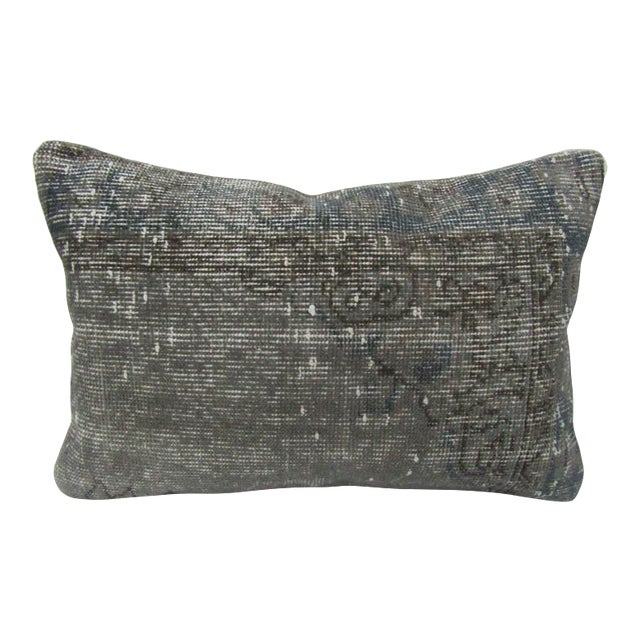 Turkish Handmade Decorative Gray Pillow Cover For Sale