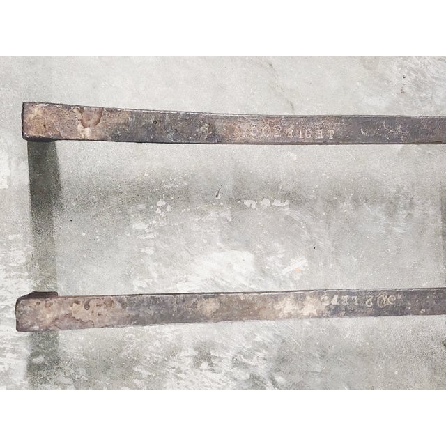 Antique English 19th Century Brass Andirons - A Pair For Sale - Image 11 of 11