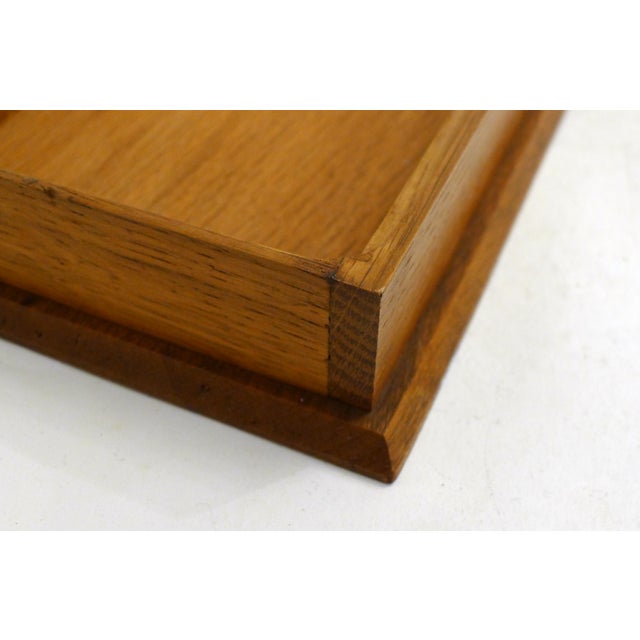 Brown Large Art Deco Box with Ball Handles by Jacques Adnet, 1950s For Sale - Image 8 of 17