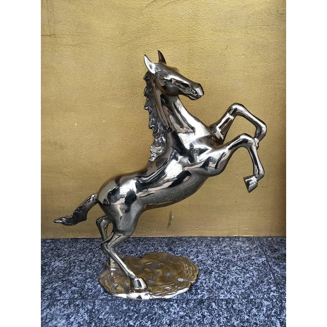 Mid Century Brass Horse, Italy, 1950s For Sale - Image 4 of 14