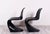 Mid-Century Modern Vintage Black Panton Chairs by Verner Panton for Fehlbaum, 1970s, Set of 2 For Sale - Image 3 of 6
