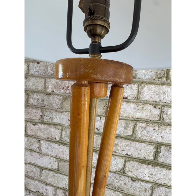 Vintage, Mid Century Modern Bamboo Floor Lamp For Sale - Image 12 of 12