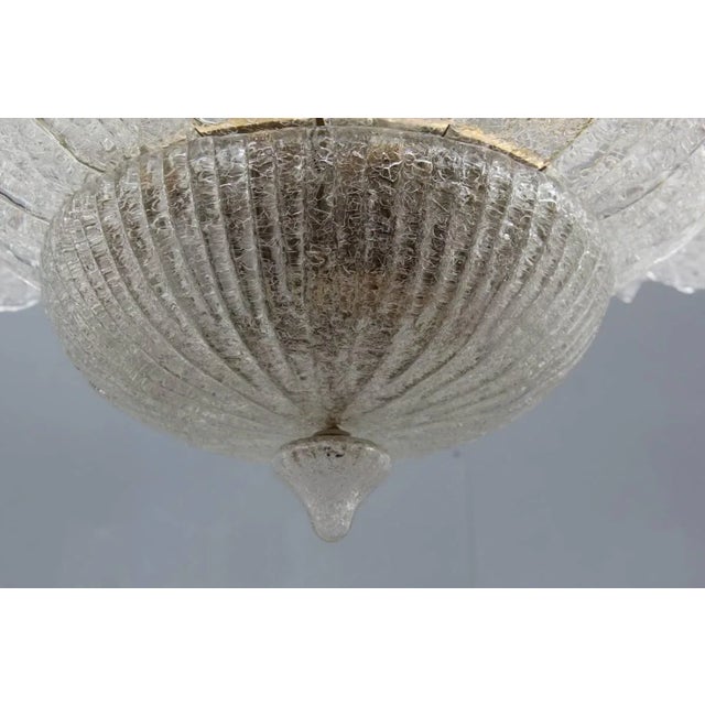 Murano Glass Florwer Chandelier, 1970s For Sale - Image 9 of 11