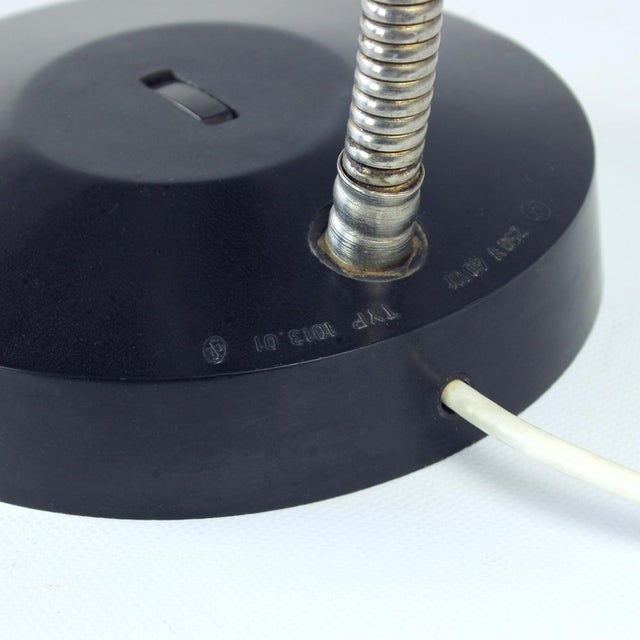 Bauhaus Large Table Lamp in Bakelite from Elektrosvit, Czechoslovakia, 1950s For Sale - Image 3 of 13