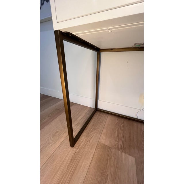 This Restoration Hardware Teen Avalon Desk is in fair condition, with some scratches/wear on top surface (all featured in...