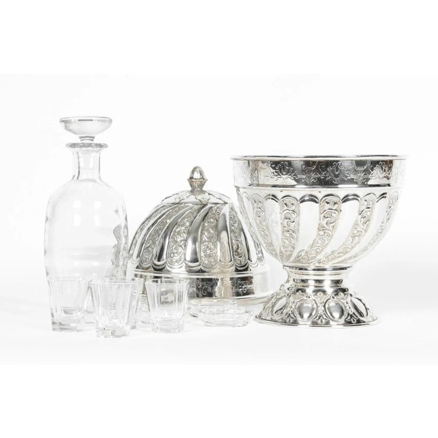 Sheffield Silver Plated Egg Shape Liquor Cave - 7 Piece Set For Sale - Image 10 of 13
