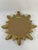 Vintage 16" Gilded Sunburst Wall Mirror With Light Cream Wash For Sale - Image 11 of 15