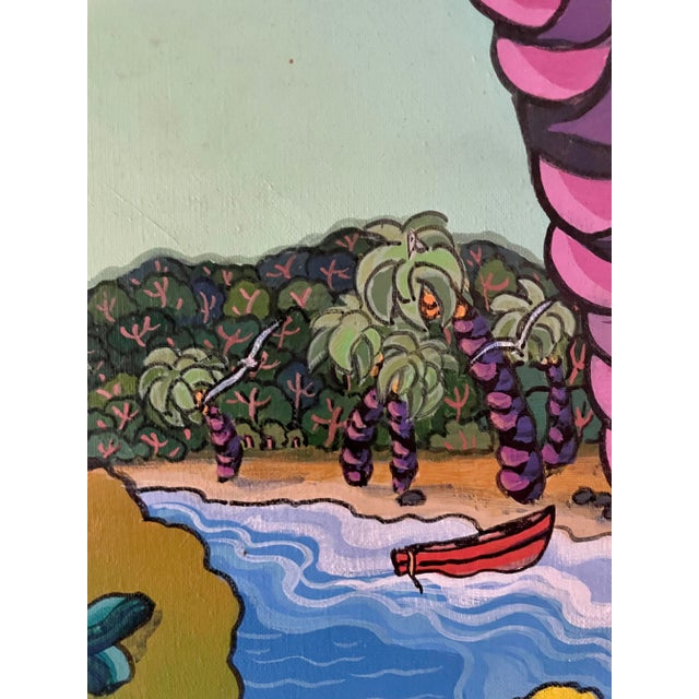 2001 Original Signed Mexican Fine Art Painting on Canvas by Ada Colorina For Sale - Image 9 of 11