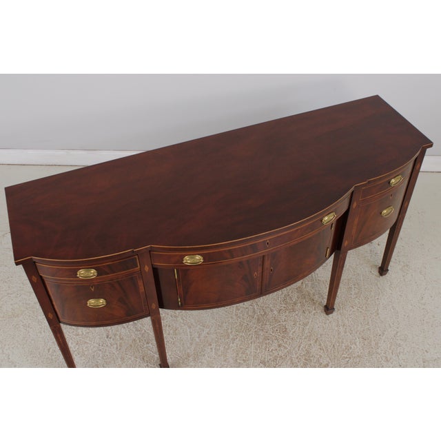 Kindel National Trust Mahogany Inlaid Buffet Sideboard For Sale - Image 10 of 18