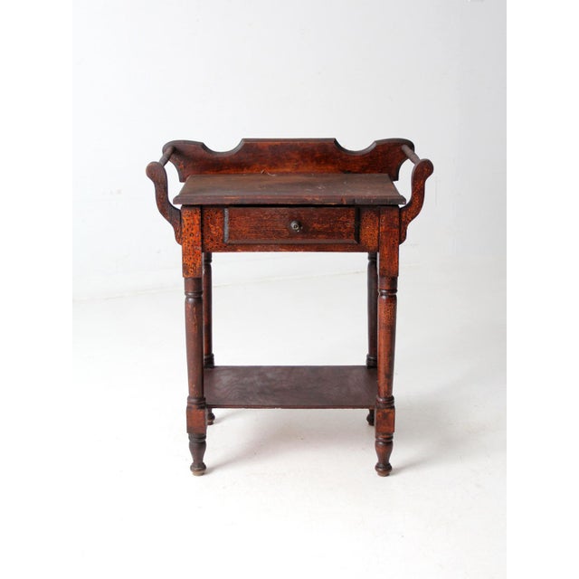 Victorian Antique Washstand Table For Sale - Image 3 of 12