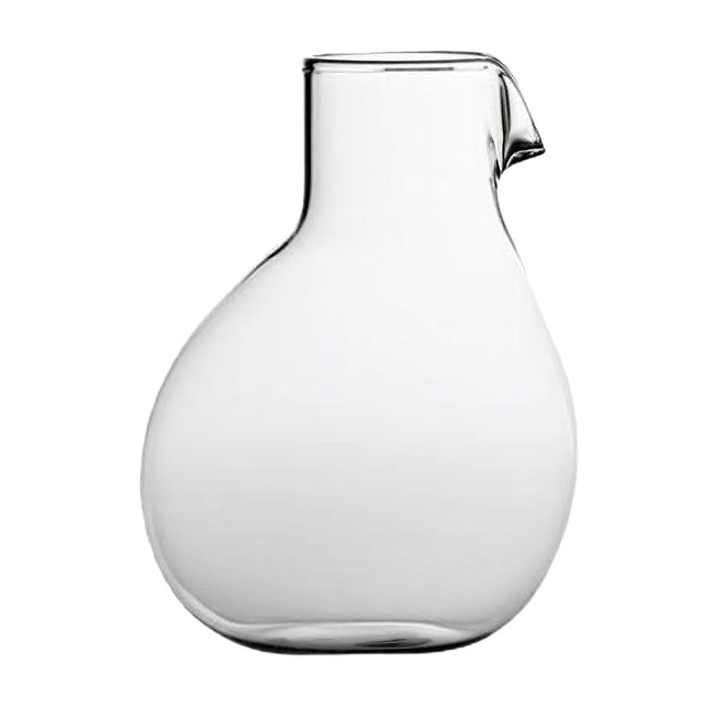 Low Dodò Carafe in Transparent Smooth Clear Glass by Matteo Cibic for Paola C., 2018 For Sale