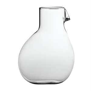Low Dodò Carafe in Transparent Smooth Clear Glass by Matteo Cibic for Paola C., 2018