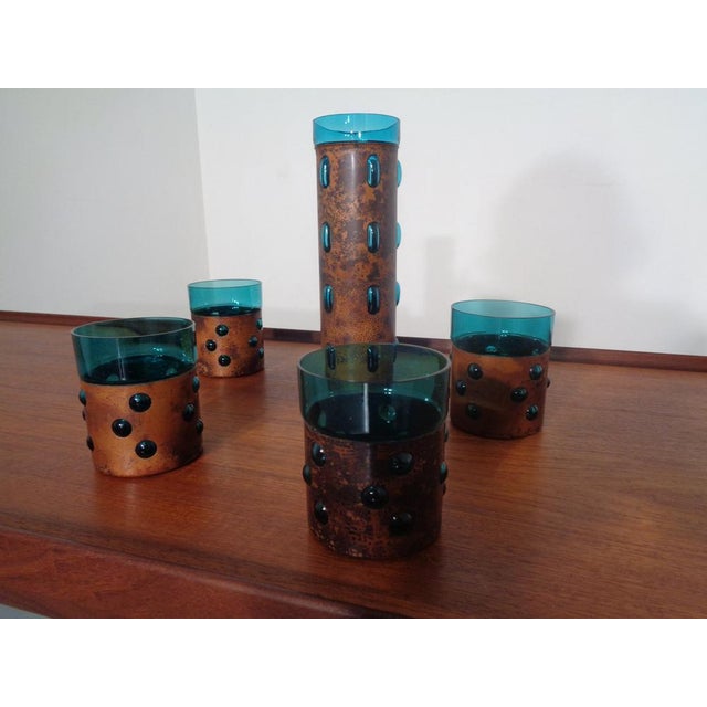 Copper and Glass Set by Nanny Still for Raak Amsterdam, 1970s, Set of 5 For Sale - Image 3 of 15