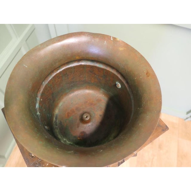 Large Trench Art Planter with Brass Shell Case, 1930 For Sale - Image 6 of 8
