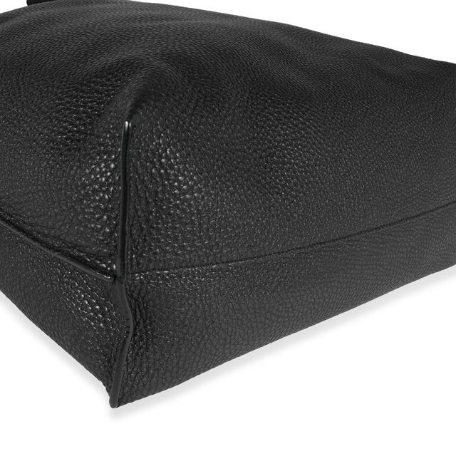 Black Grained Leather Passamaneria Patti Tote For Sale In New York - Image 6 of 7