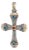 Konstantino Delos Multi-Gemstone Sterling Silver & 18k Cross Pendant For Sale