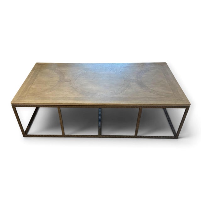 Formations Formations Tavolino Iron and Wood Coffee Table For Sale - Image 4 of 7