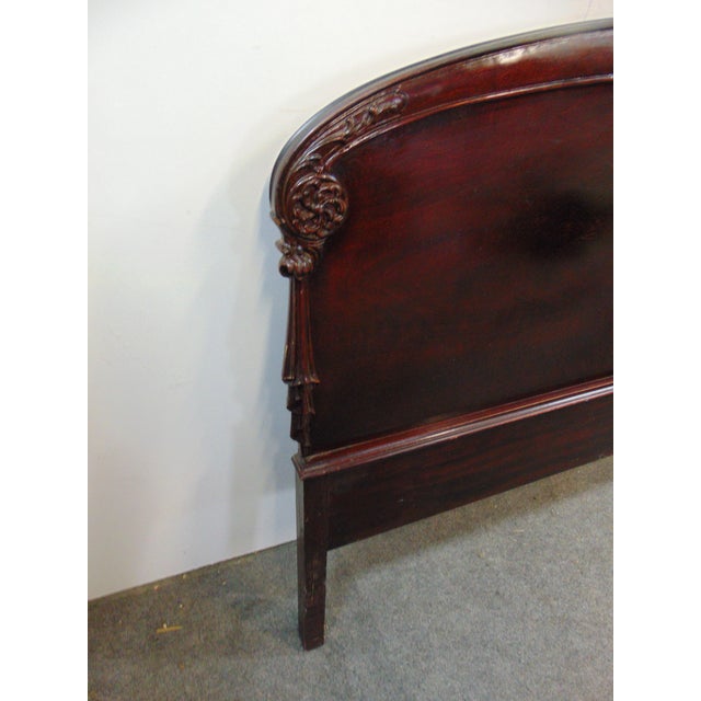 Hollywood Regency Mahogany Full Size Headboard Chairish