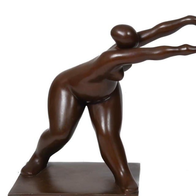 Julio Maragall Limited Edition Bronze Figural Sculpture 6/7, Signed Modern Figurative Art For Sale In Greensboro - Image 6 of 8