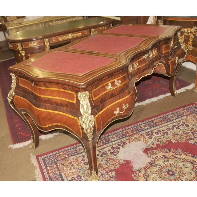 Come view this for yourself in our Hertfordshire showroom - Wonderful French Empire style bombe bureau plat or writing...
