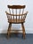 Nichols & Stone Co. Solid Hard Rock Maple Colonial Early American Comb Back Dining Arm Chair For Sale In Kansas City - Image 6 of 11